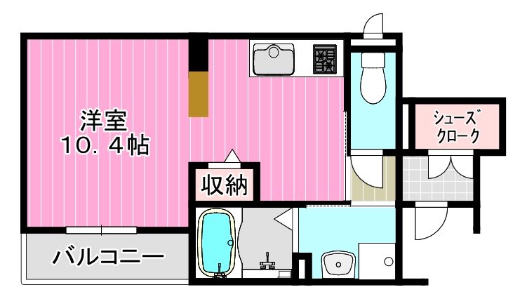 ロイヤルハイツしきⅡ番館 間取り