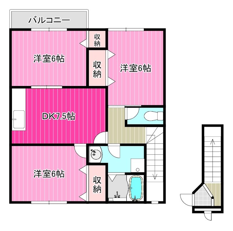 ブランドールB 間取り