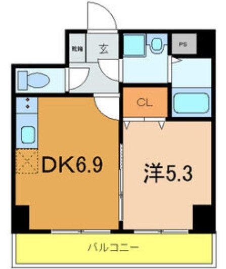 グランビア河原 間取り図