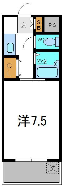 ウエストリーハイツⅡ 間取り図