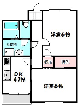 ハイツ三和 間取り図