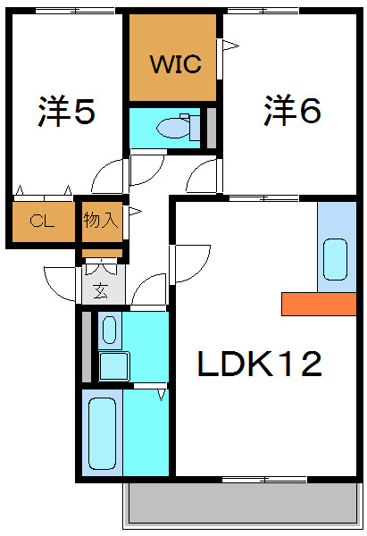 セジュール大日 間取り図