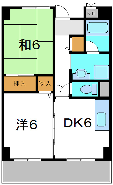 大阪府守口市橋波東之町１丁目 間取り