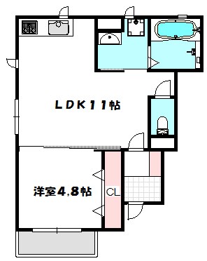 メゾンラフィーネ大日Ａ棟 間取り