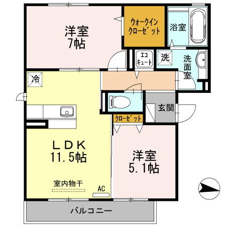 ヴィラウィスタリア 間取り