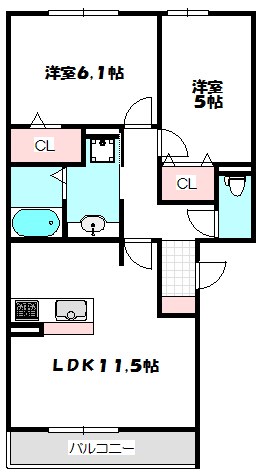 アドバンス  間取り