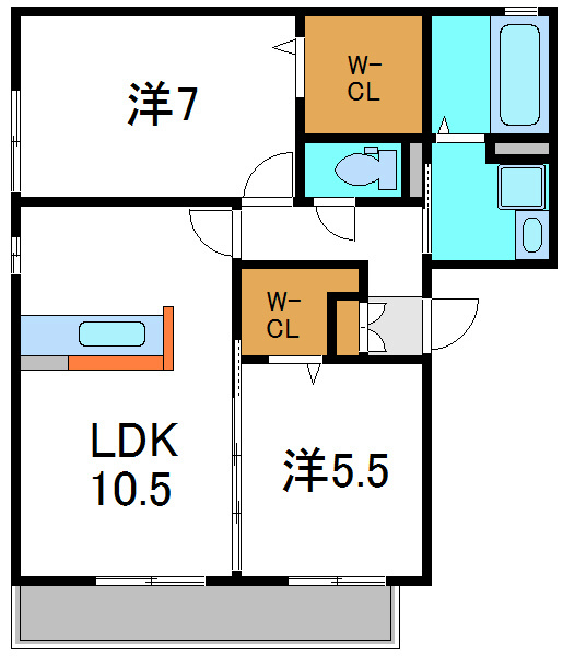 ラカーサ大池　Ｌ棟 間取り図