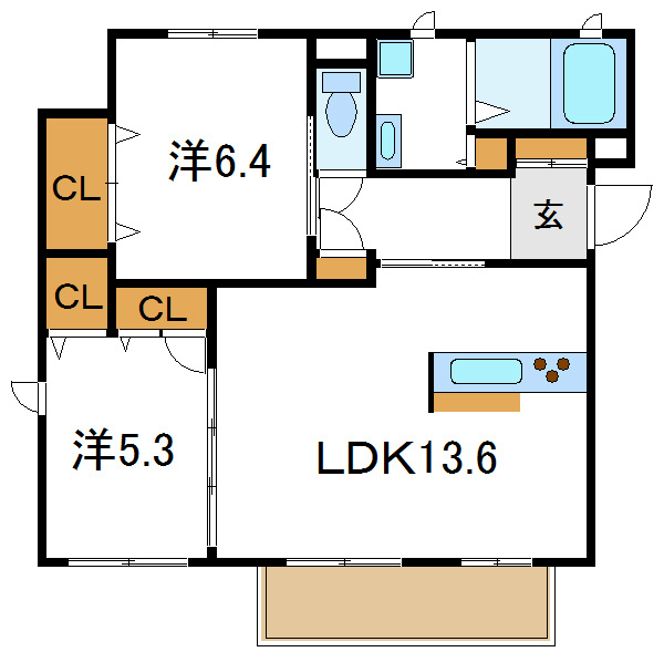 シャーメゾン和 間取り図