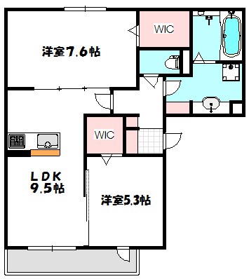 シャンドフルールＡ棟 間取り