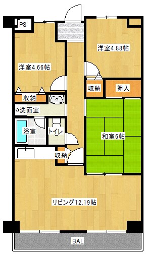 アルカディア守口 間取り図