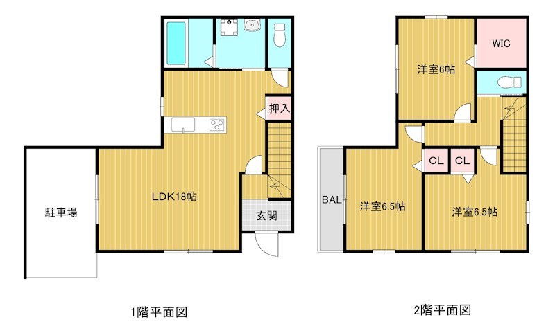 NY貸家 間取り図