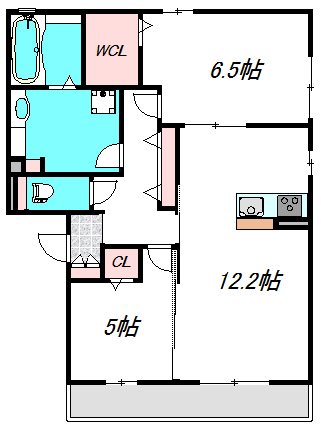 コージィコートWEST 間取り図