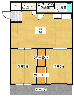 ハイツインブリッジ 間取り図