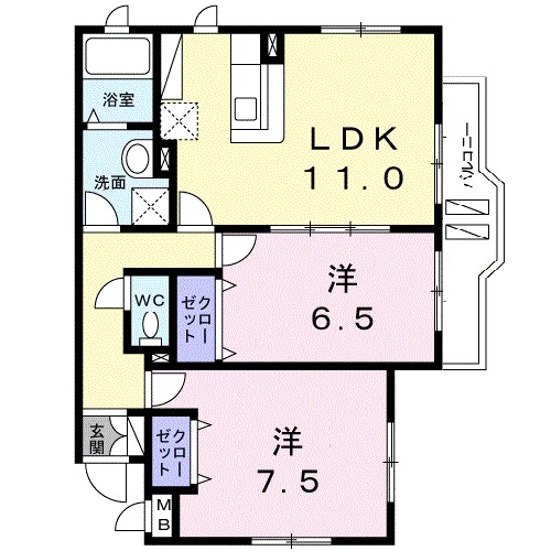 オーク　ビレッジ 間取り