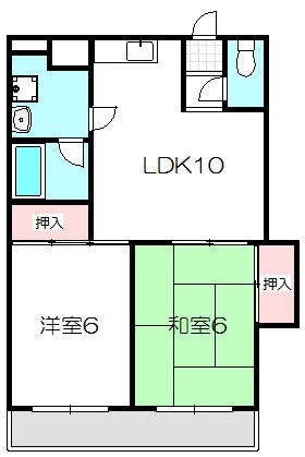 ロータリーマンション大日 間取り図