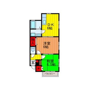 清流ハイツ 間取り図
