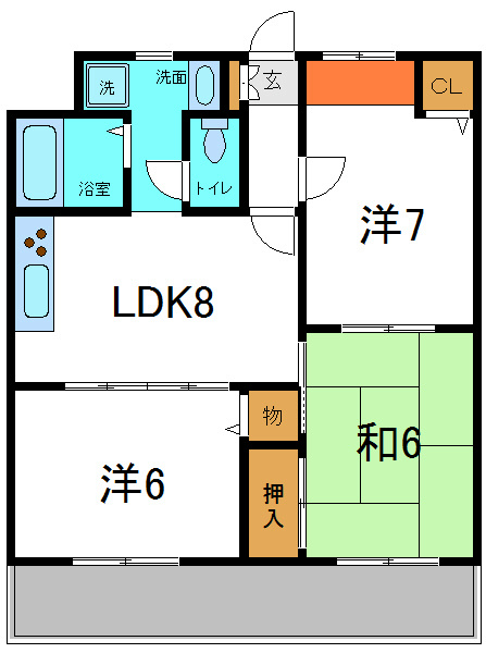 エステートピア小林 間取り