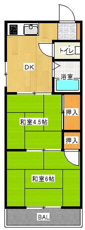Ｍプラザ竜田通 間取り図