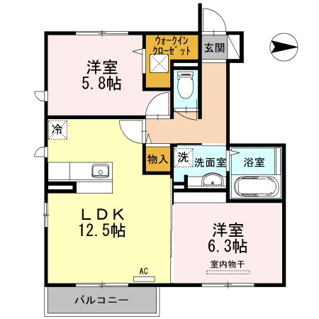 ヴィータフェリーチェ 間取り図