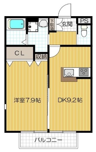 カーサ上島頭 間取り