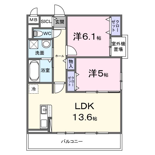 ニード　コート 間取り図