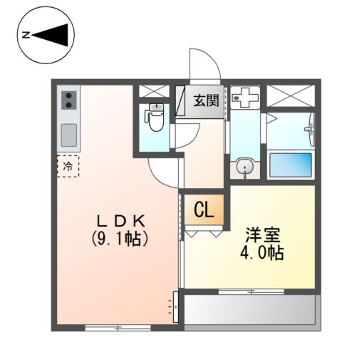ラビュール大日 間取り