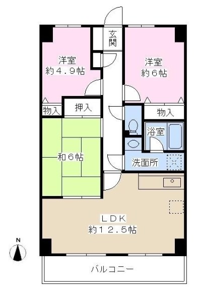 グレーシア大西  間取り図