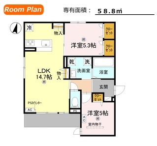 D-room佐太中町  間取り図