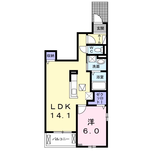 ラ　カーサ　クラーダ 間取り図