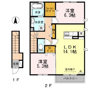 コンフォートＮ 間取り図