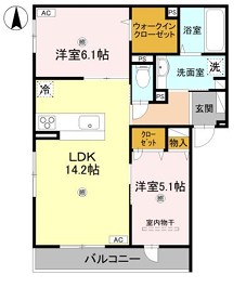 D-ROOM速見町 間取り