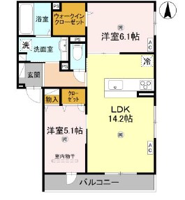D-ROOM速見町 間取り