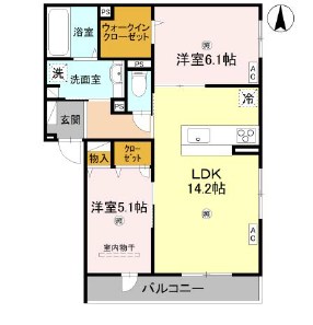D-ROOM速見町 間取り