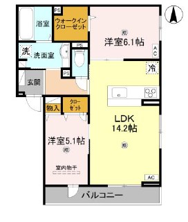 D-ROOM速見町 間取り