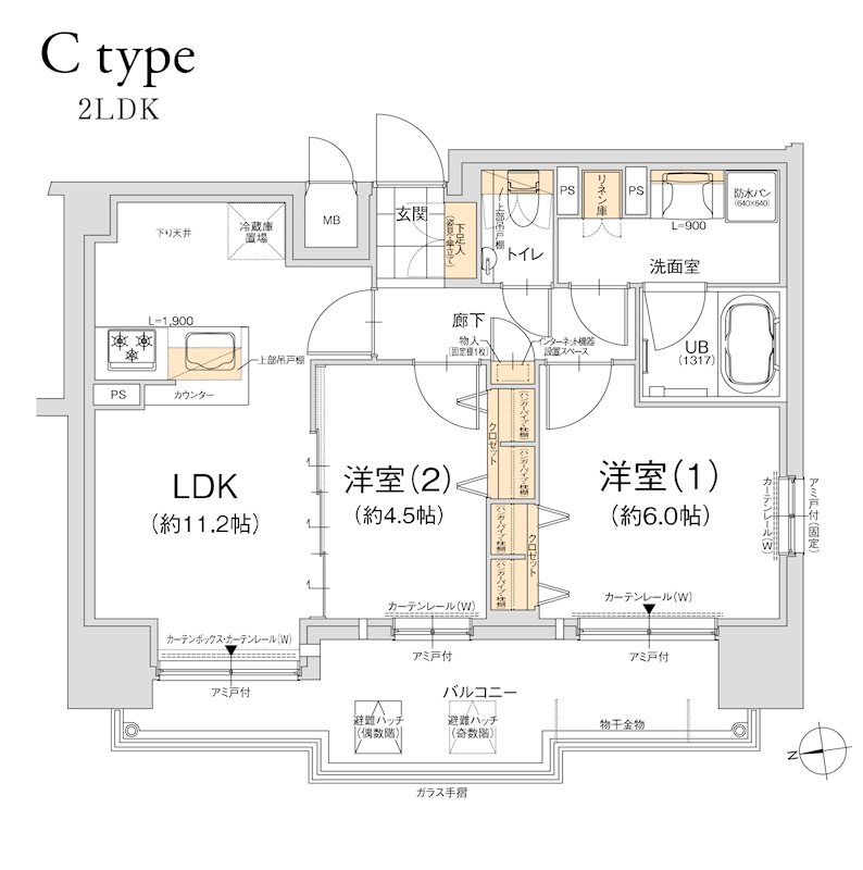 エスリード ザ・グラン上本町 間取り