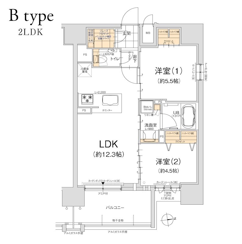 エスリード ザ・グラン上本町 間取り