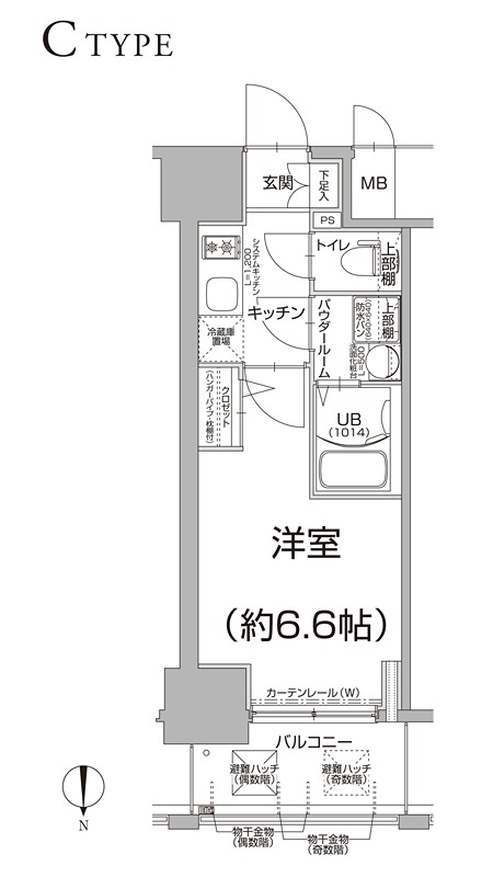 エスリード大阪上本町グリーズ 間取り