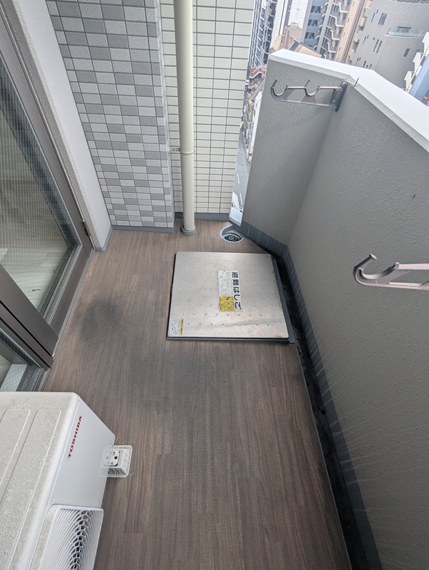 エスリード谷町四丁目 ベランダ