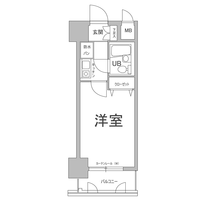 エスリード北梅田第２ 間取り