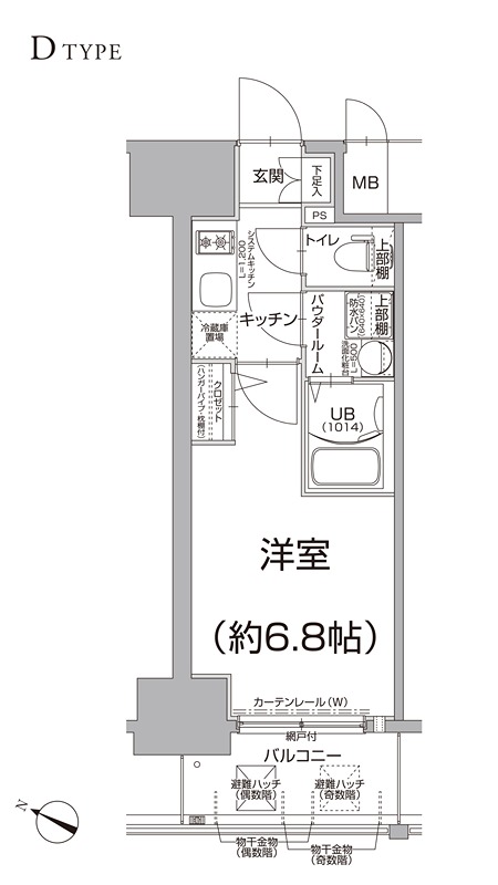 エスリード大阪上本町ブランシュ 間取り