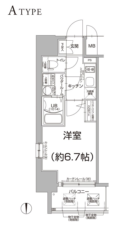 エスリード大阪上本町グリーズ 間取り