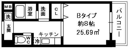 [Sonare]アリスソナーレ相模大野 Bタイプ 間取り