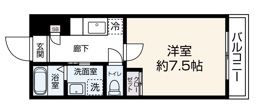 [Sonare]S-ROKUDOU Aタイプ 間取り