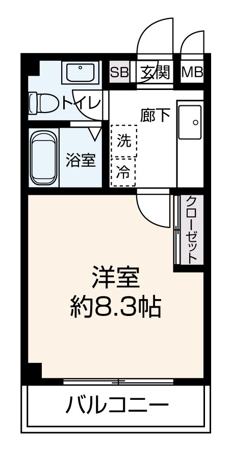 [Sonare]ソナーレ上北沢 Aタイプ 間取り