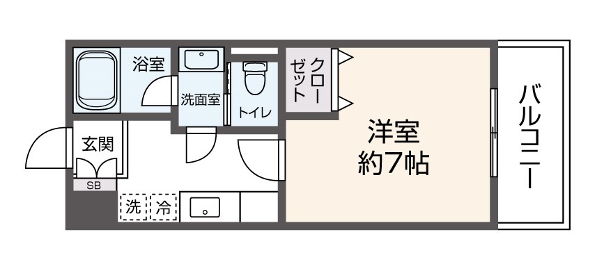 [Sonare]MOE笹塚 Cタイプ 間取り