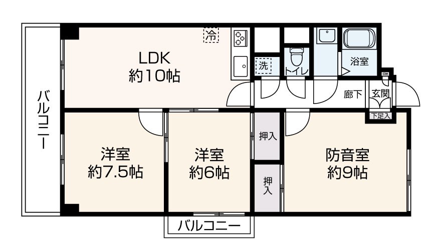 大林フローラ上中里 間取り