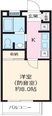 [Sonare]アンダンテ南烏山 Aタイプ 間取り
