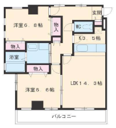 愛知県名古屋市瑞穂区南山町 間取り