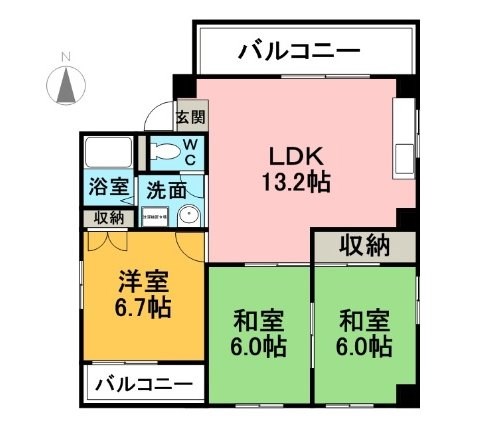 愛知県名古屋市西区浄心２丁目 間取り