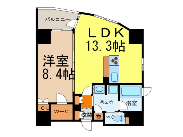 愛知県名古屋市中区上前津１丁目 間取り